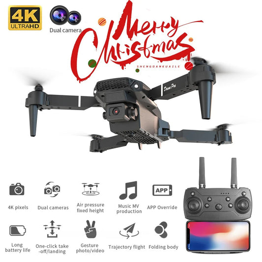 Drone E88 Pro Plegable Con 2 Camara 4k
